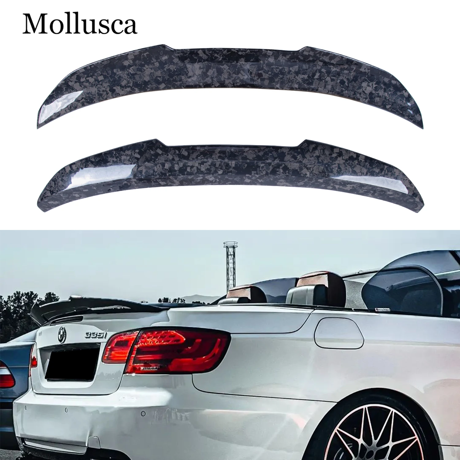 

For BMW 3 Series E93&E93 M3 Convertible PSM Style Forged Carbon fiber Rear Spoiler Trunk wing 2006-2013