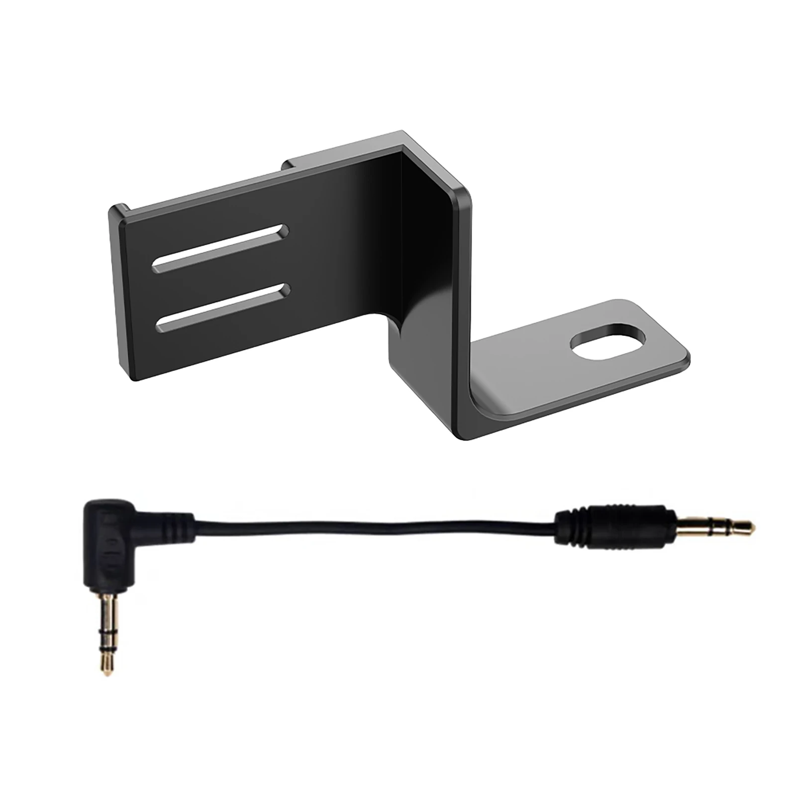Action Camera Microphone Metal Extension Mount Holder With Adapter Cable Kit For Insta360 X4 Cameras Mic Expansion Accessories