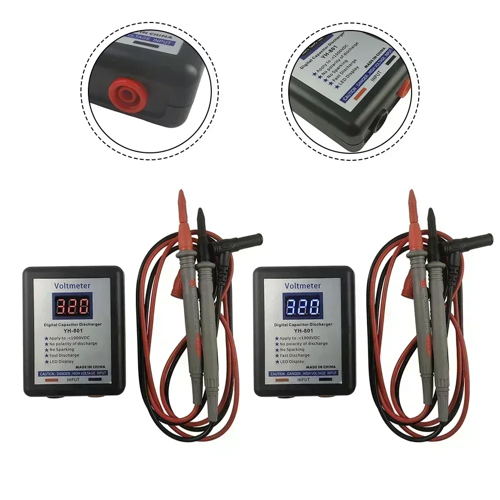 800V Digital Capacitor Fast Discharger High Voltage Discharge Tool For  Test Meters Tool Accessory In Stock Wholesale
