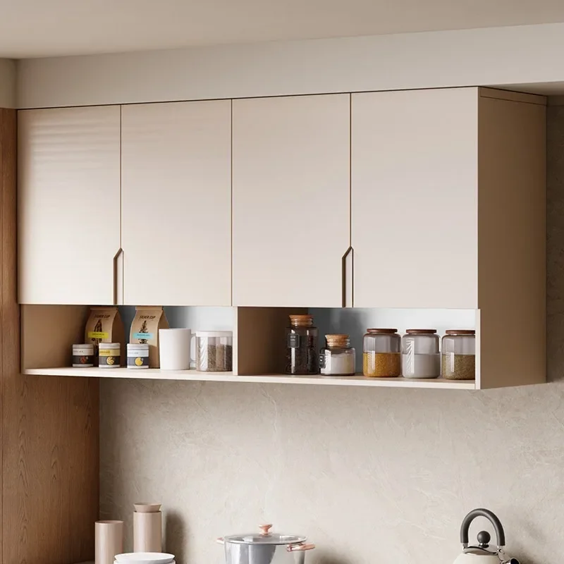 Package installation Solid wood kitchen hanging cabinet Wall closet Wall locker Closets hanging cabinet Upper wall storage cabin