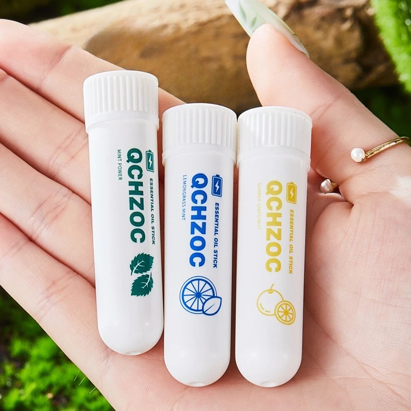 

Nasal Inhaler Stick Peppermint Cooling Oil Inhalation And Topical Use For Driving Studying Relieves Stuffiness Boosts Alertness