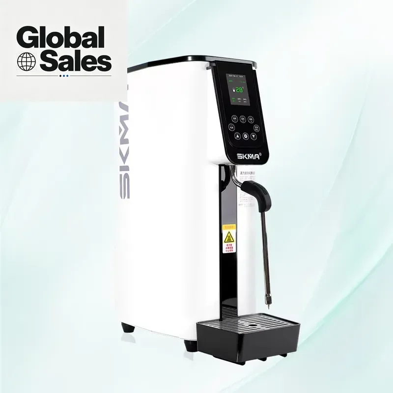 Automatic Electric Milk Frother and Steamer Stainless Steel Coffee Milk Machine with Heating Steam Engine for Home