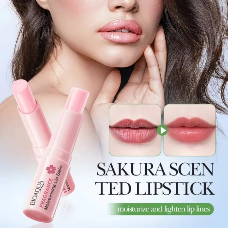 Sakura Moisturizing Lip Balm, Intense Moisturizing and Nourishing, Softens Lips, Prevents Dryness, Day and Night Care, Suitable for Both Men and Women, Lip Care