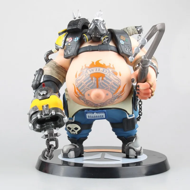 Cartoon Anime-Overwatch Game Roadhog Figure Action Toys Car Ornaments Doll Model Women Men Toys Birthday Gifts for Kids Friends