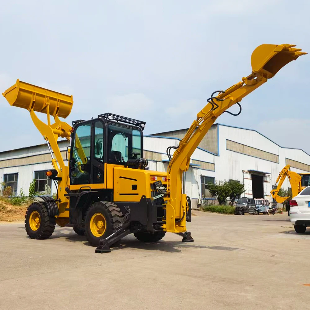 Backhoe Loader Customized 4WD Wheel Front End Digger Hydraulic CE EPA Euro 5 Heavy Duty Construction Machine
