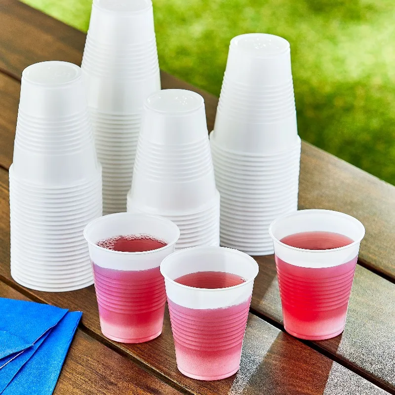 All Purpose Disposable Plastic Cups, Clear, 100 Count