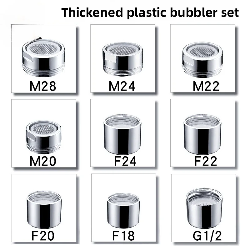 10 Faucets Aerator Plastic Household Kitchen Basin Splash Filter Net Outlet Faucet Accessories