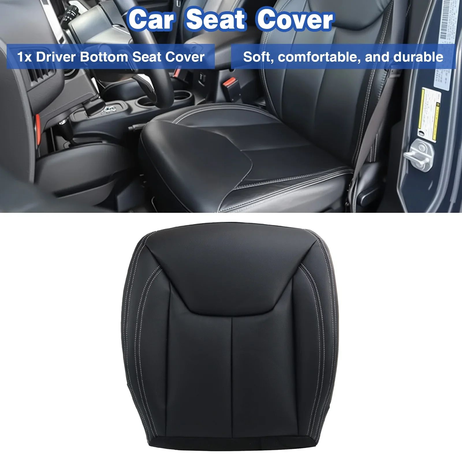 

Suitable for 2013-2017 Jeep Wrangler Rubicon (Driver) seat covers (black) Z2.XKMMZY01.H