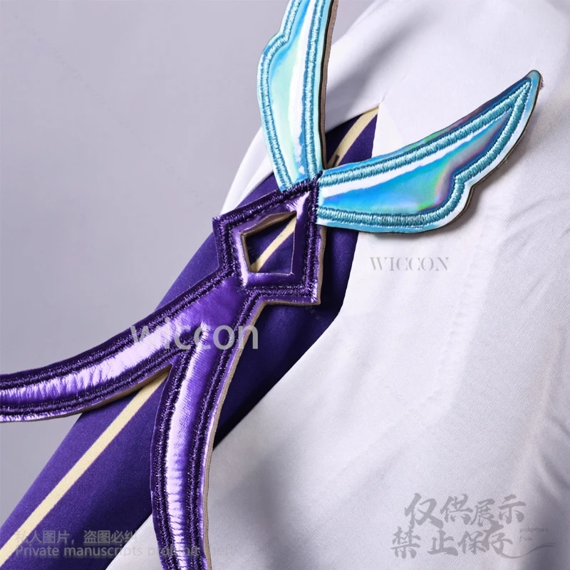 เกมอะนิเมะ Wuthering Waves คอสเพลย์ Cantarella เครื่องแต่งกาย Jirai Kei สาว Aqua สีม่วงไม่สม่ําเสมอชุดเค้ก Lolita วิกผมที่กําหนดเอง