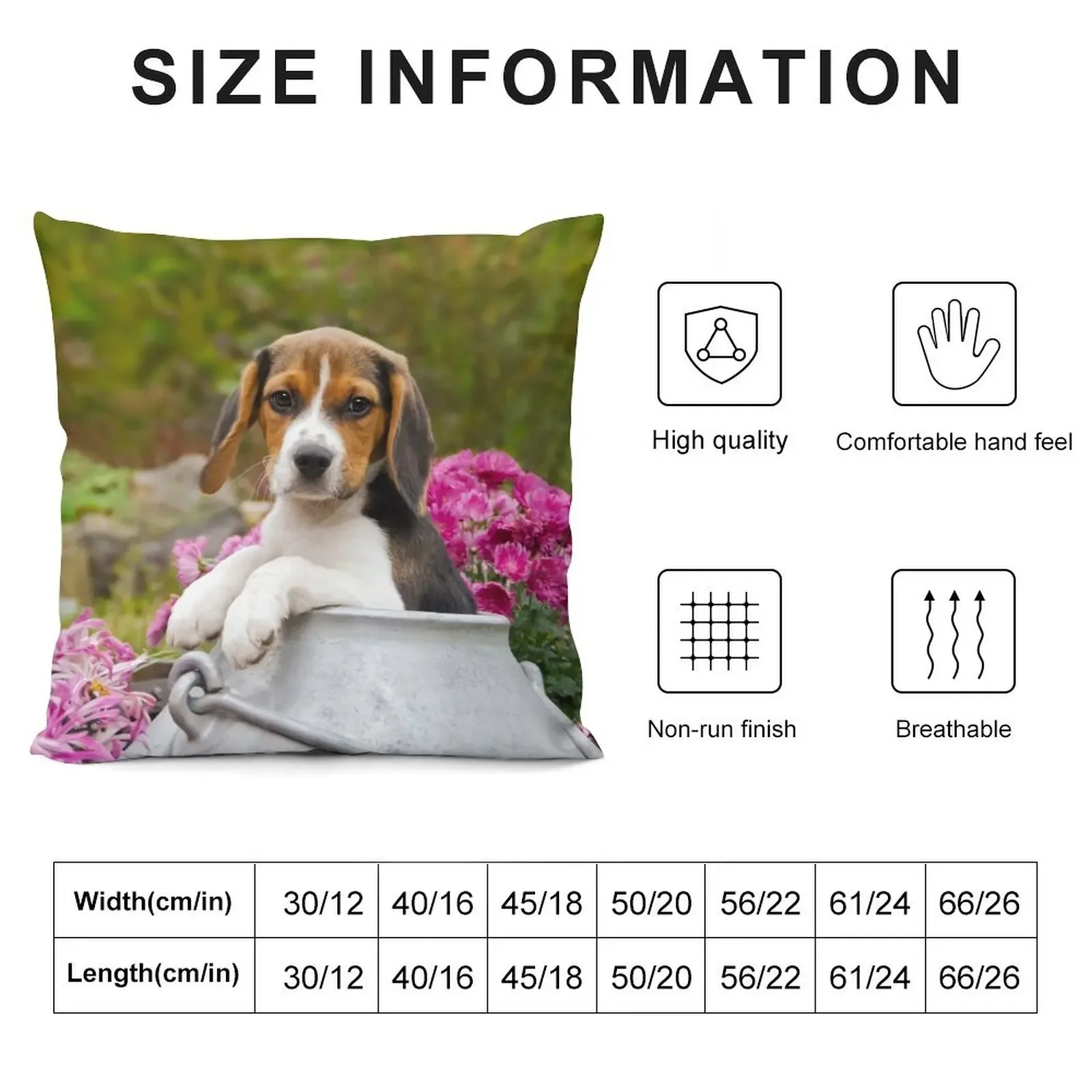 Cute Tricolor Beagle Dog Puppy in a Milk Churn Throw Pillow ornamental pillows for living room Sofa Cushion pillow