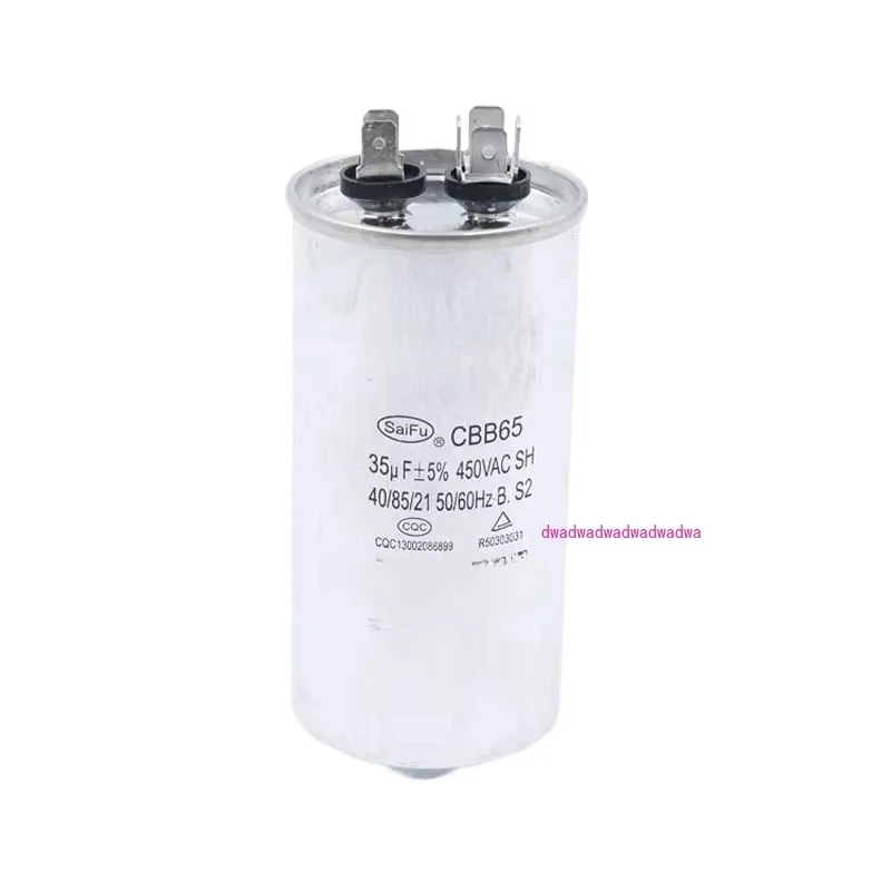 CBB65-35uF AC Motor Motor Capacitor, Saifu Air Conditioning Capacitor