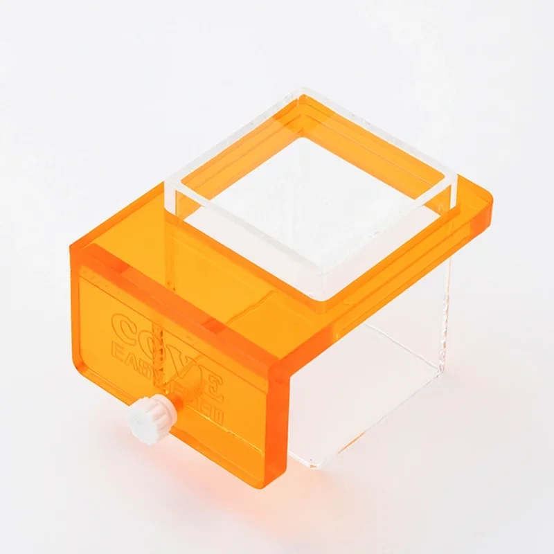 COVE-Acrylic Square Feeding Ring for Aquarium, Easy Feed, Fish Feeding Ring, Good-looking and Practical