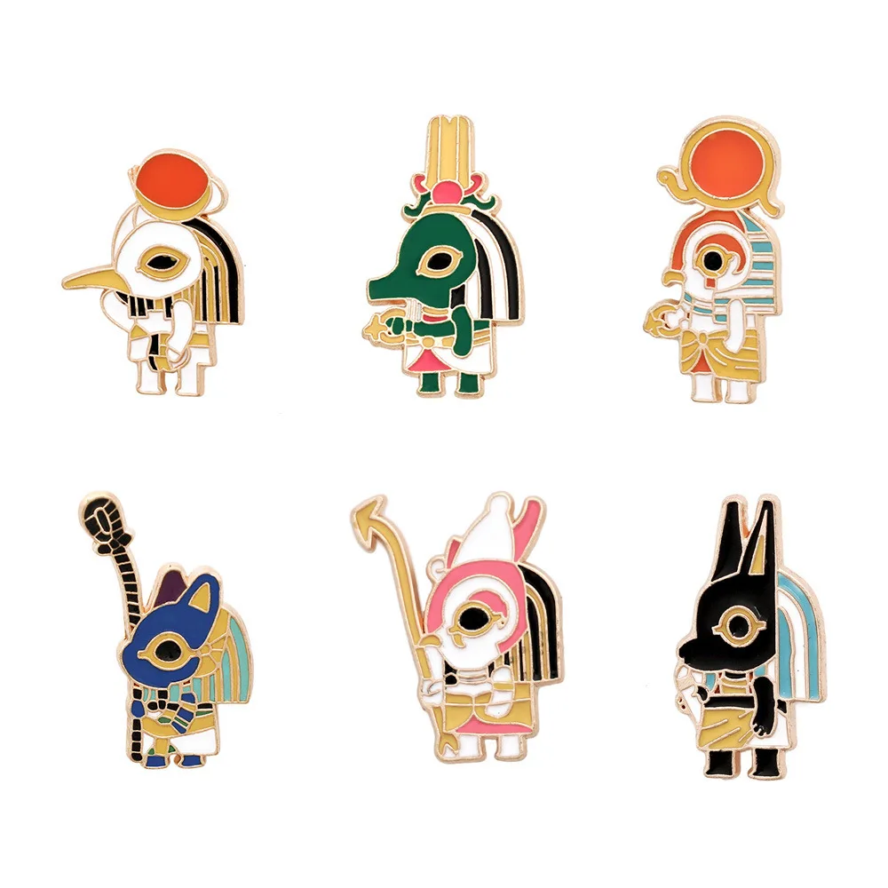 Ретро-значок-египетского-фараона-скандинавский-мультфильм-металлическая-брошь-в-виде-фараона-рюкзак-аксессуары-для-одежды-оптовая-продажа