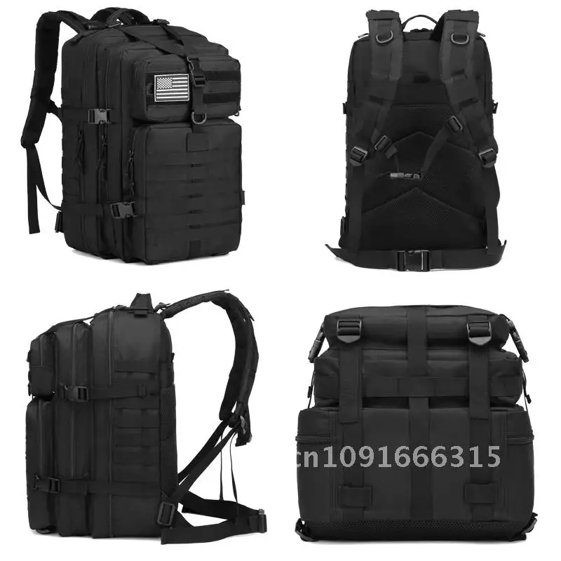 Outdoor Backpack Molle Bag 45L Waterproof Daypack 3 Day Bug out Bag Backpacks