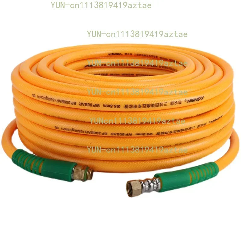 50m PVC Medicine Spray Pipe 8.5mmx14mm Inner Diameter with Three Glue Four Wire for Medicine Filling Machine