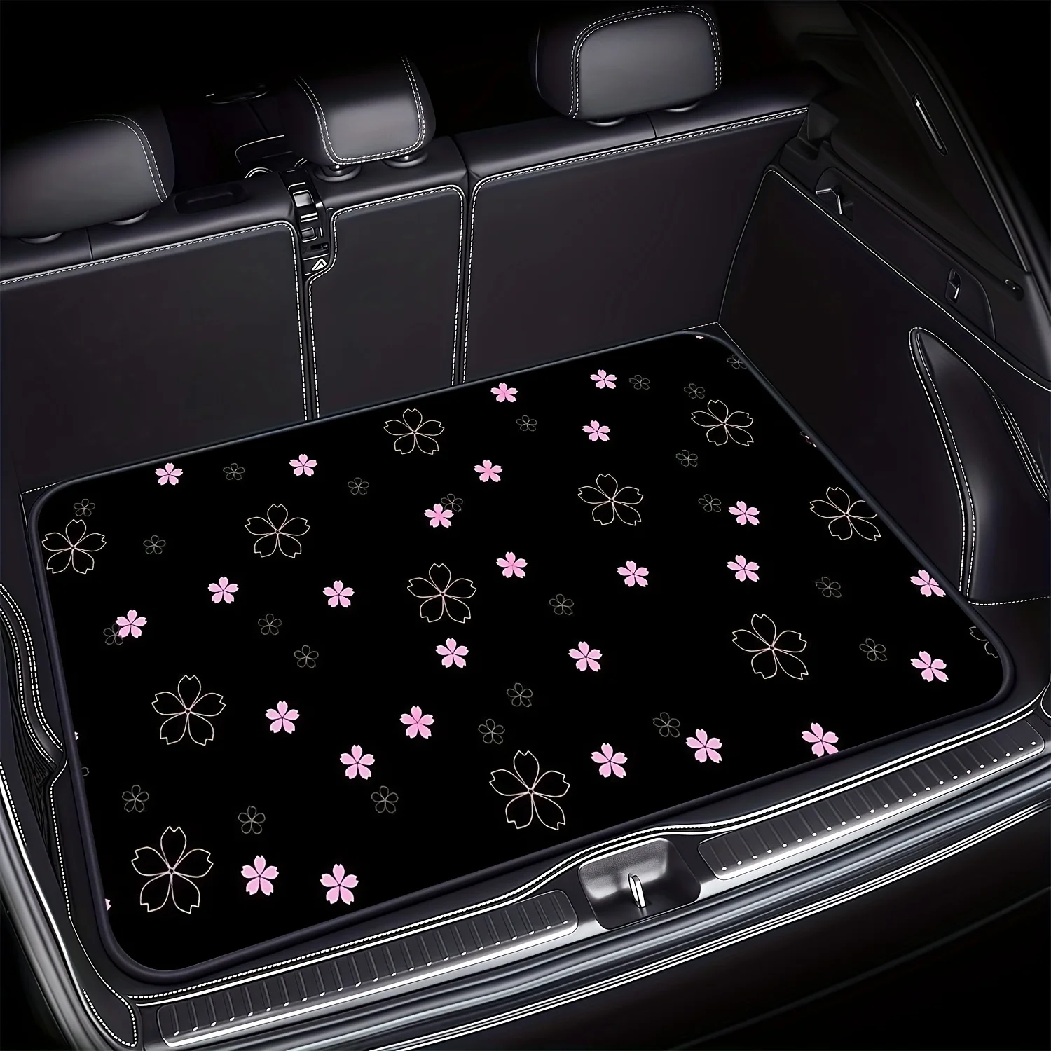 1pc Car Decorative Printed Trunk Pad, A Must-have For Travel, Universal For A Variety Of Models, An Essential Elegant Accessory