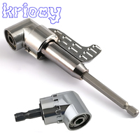 1pc Right Angle Drill 105 Degree Right Angle Driver Angle Extension Power Screwdriver Drill Attachment 1/4inch Hex Bit Drill Bit