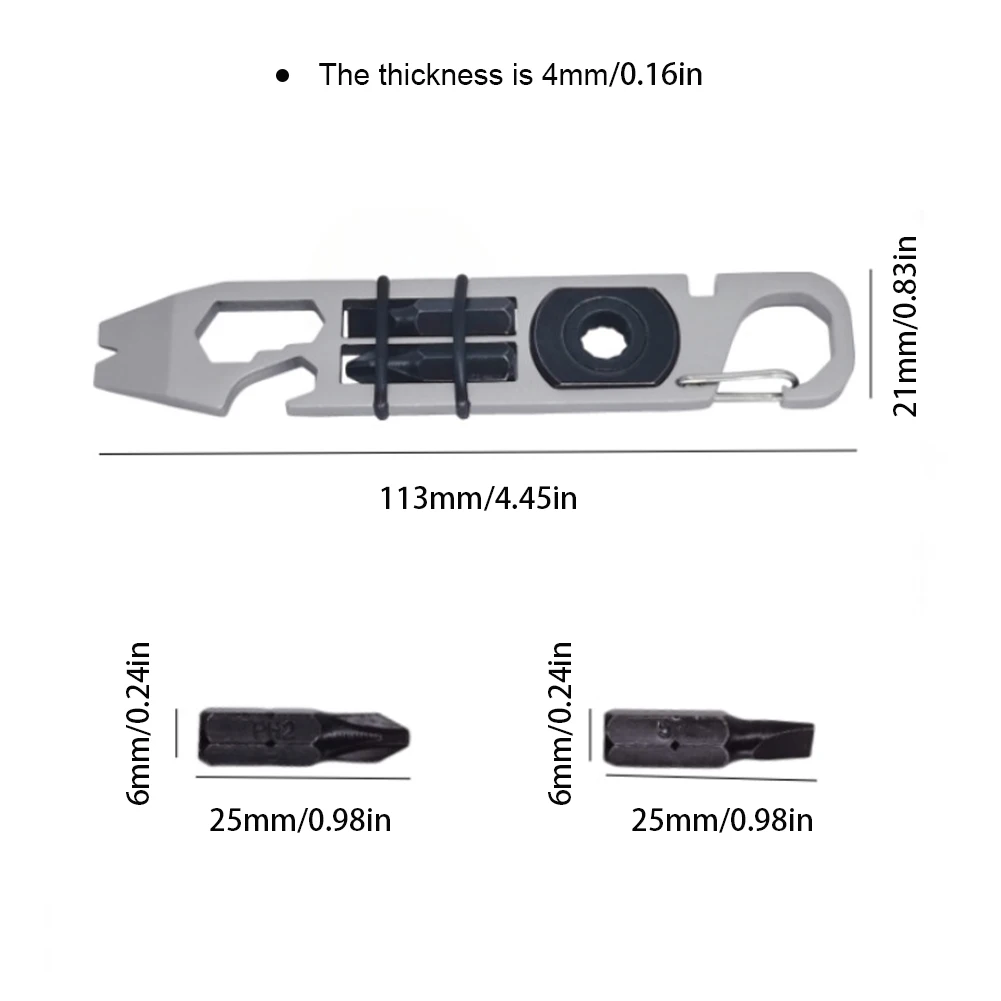 Destornillador de trinquete, palanca multifuncional, Mini EDC, multiherramienta, llave Allen, abridor de botellas, herramientas de Reparación de bicicletas portátiles para exteriores
