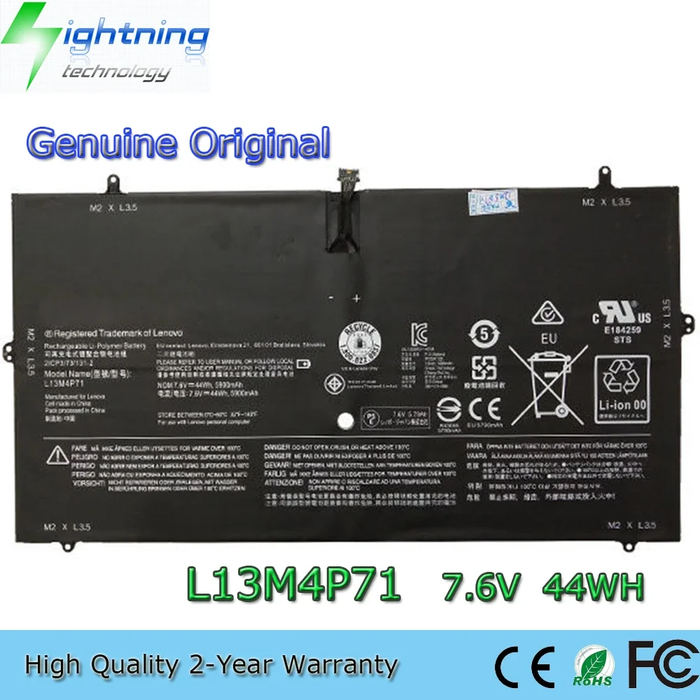 Brand New Original L13M4P71 7.6V 44Wh Laptop Battery for Lenovo Yoga 3 Pro-1370-80HE Pro-5Y71 Pro-I5Y51 Pro