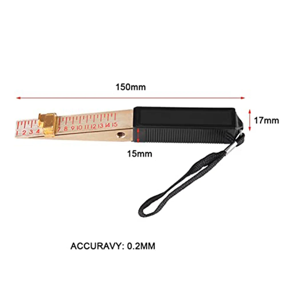 Wedge Feeler with Vernier Design, Ferramenta de Medição, Porta Gap, Precisão para Inspeção de Engenharia