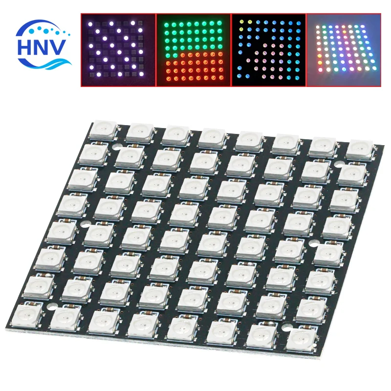 WS2812 LED 5050 RGB 8x8 64 LED Matrix for Arduino