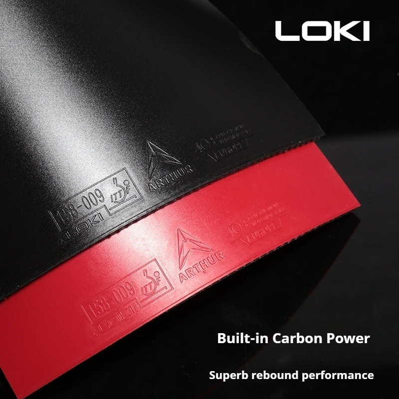 LOKI Arthur Europe Diamond Table Tennis Rubber Non-sticky Pimples in ITTF Approved Ping Pong Rubber with Carbon Cake Sponge image 4