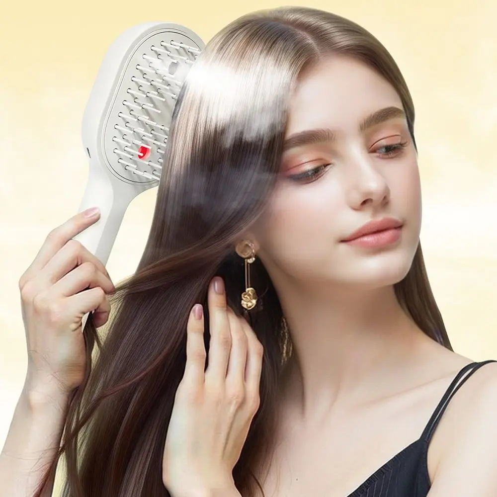 3-in-1 Electric Spray Air Cushion Massage Comb Spray Function Massage Teeth Scalp Massage Brush Rechargeable