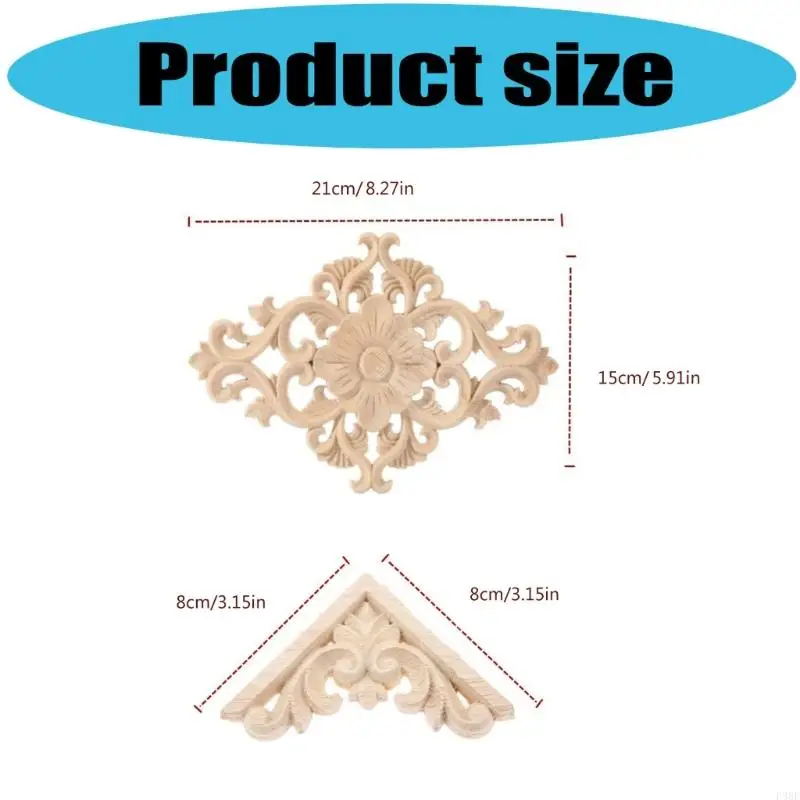 P88f декоративные деревянные приспособления акцент на двери шкафа европейский мастерство