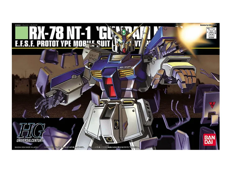 Bandai Genuine HG 1/144 RX-78 NT-1 Gundam ALEX Mobile Suit Assembly Model Kits Action Figures Toy view 6