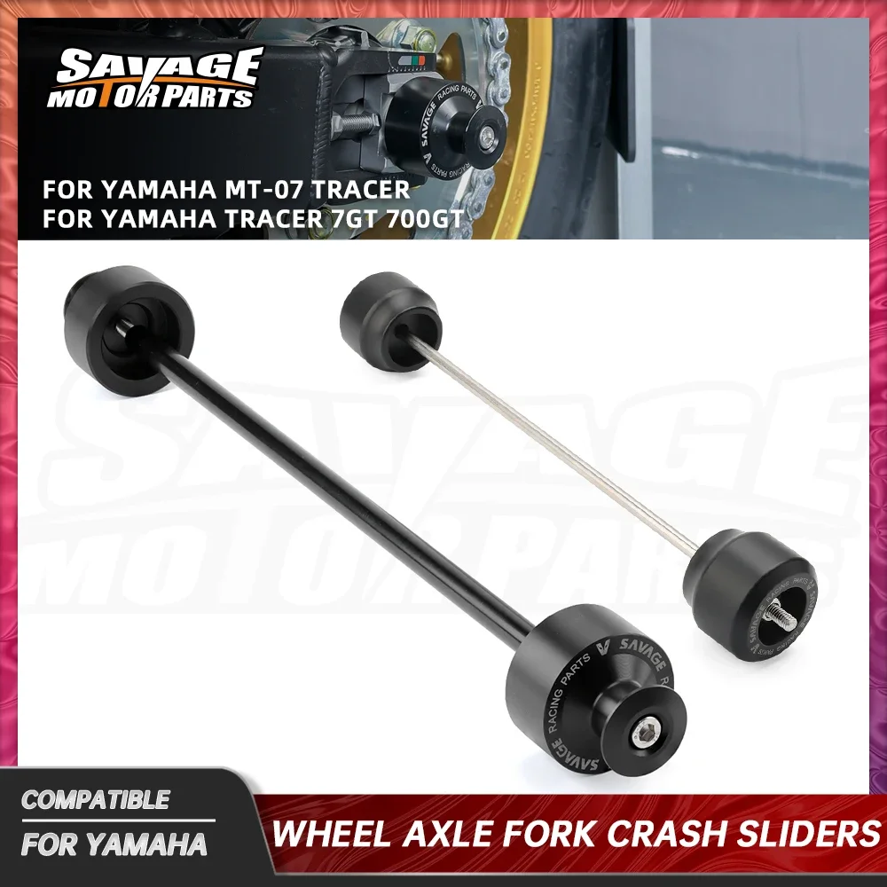 

Front Wheel Axle Sliders For Yamaha Tracer 7GT 700GT 2024 MT-07 Tracer 2016+ Motorcycle Accessories Rear Swingarm Spools Slider