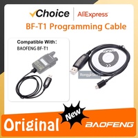BF-T1 USB Programming Cable For BAOFENG BF T1 BF-9100 BFT1 Mini Radio Original Walkie Talkie Accessories With CD Firmware Parts