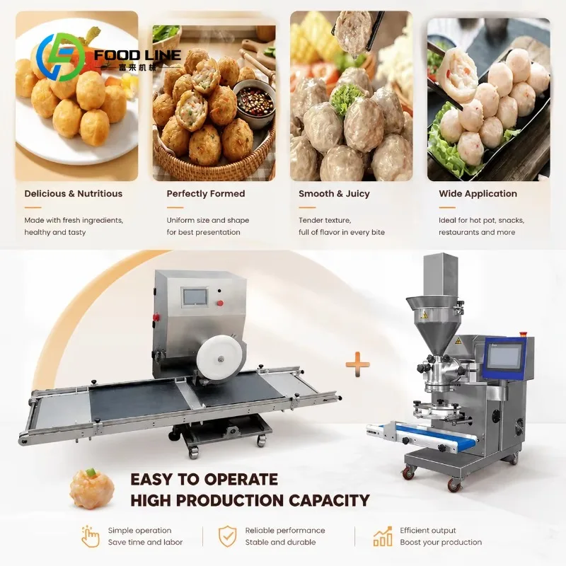 Meatball Production Line High Productivity Machinery with CE Certificates