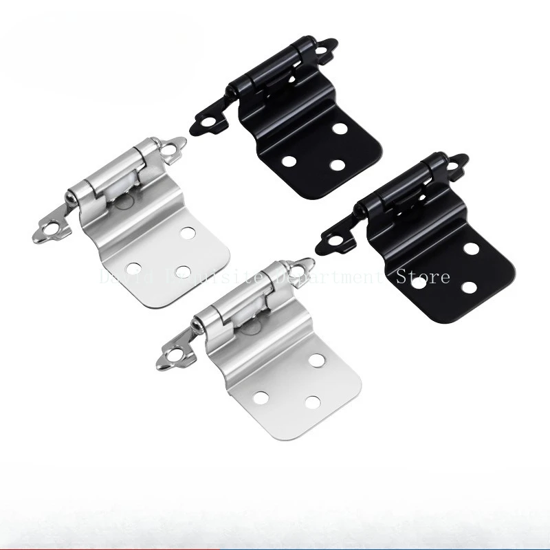 

4 шт. декоративные металлические самозакрывающиеся петли для шкафа для деревянной кухонной мебели 1/2 "накладка лицевая рама дверная петля шкафа пружинная петля