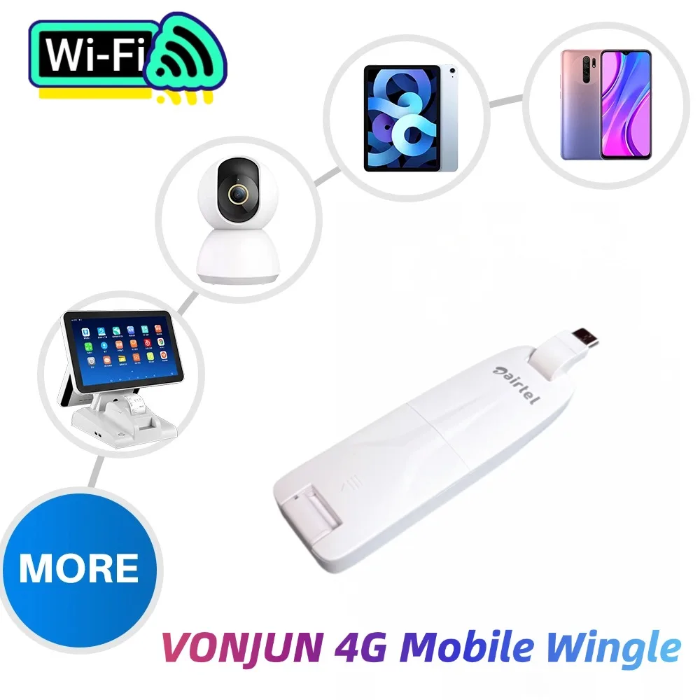 VONJUN E8378 LTE Wingle Type-C & USB Duble Hotspot with 4G Sim Card Slot Wireless Router