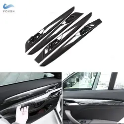 For BMW X1 F48 X2 F47 2016-2019 Car Interior Door Panel Strips Door Bowl Protective Cover Carbon Texture Trim Inner Accessories