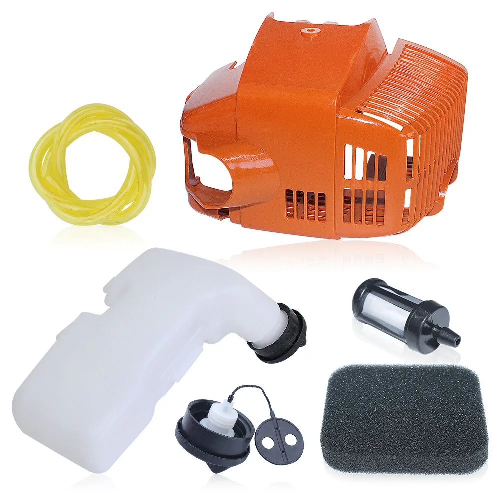 Gas Fuel Tank Cap Shroud Engine Cover Kit for Stihl FS75 FS80 FS80R FS85 FS85R Trimmer Brush Cutter 4137 350 0410 4137-080-1601