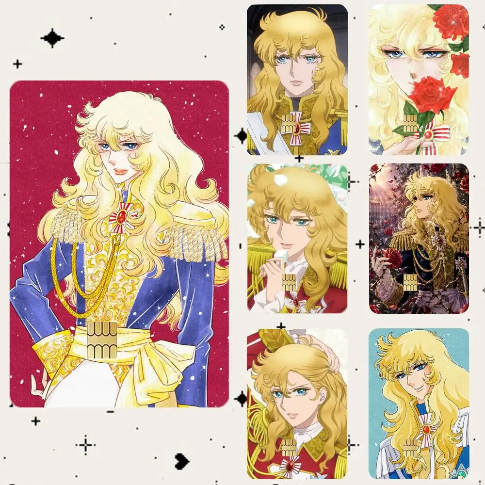 Rose of V-Versailles Lady Oscar  HD Waterproof Card Skins Protective Stickers for Credit Bank Game Cards