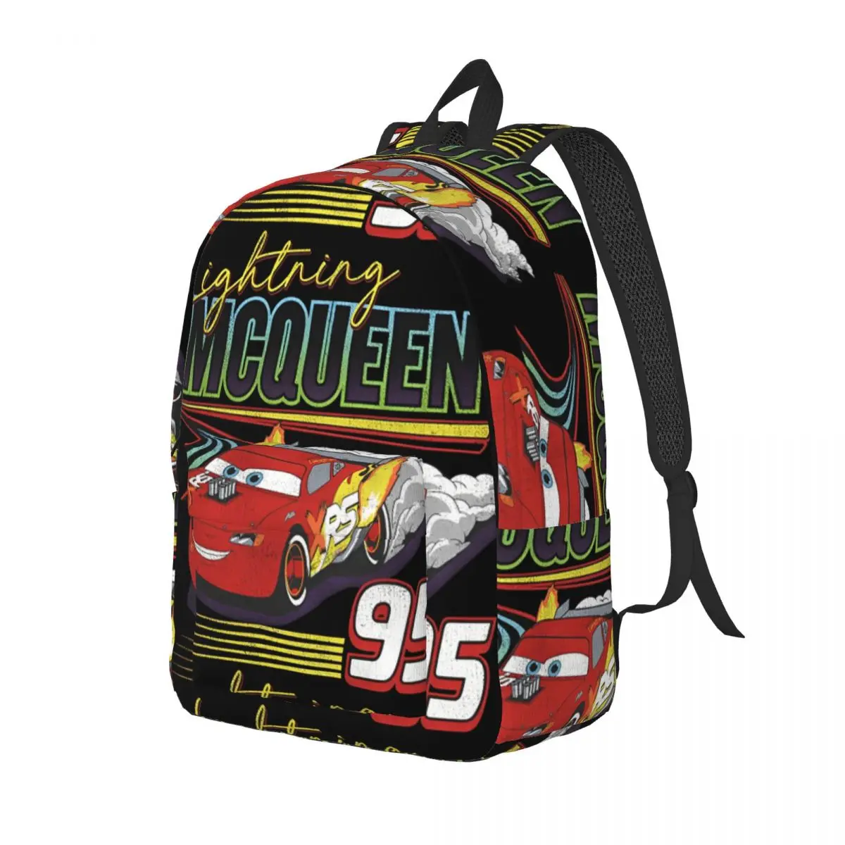 Lightning McQueen Cars 배낭 현대 배낭 소년 소녀 여행 인쇄 학교 가방 맞춤 배낭