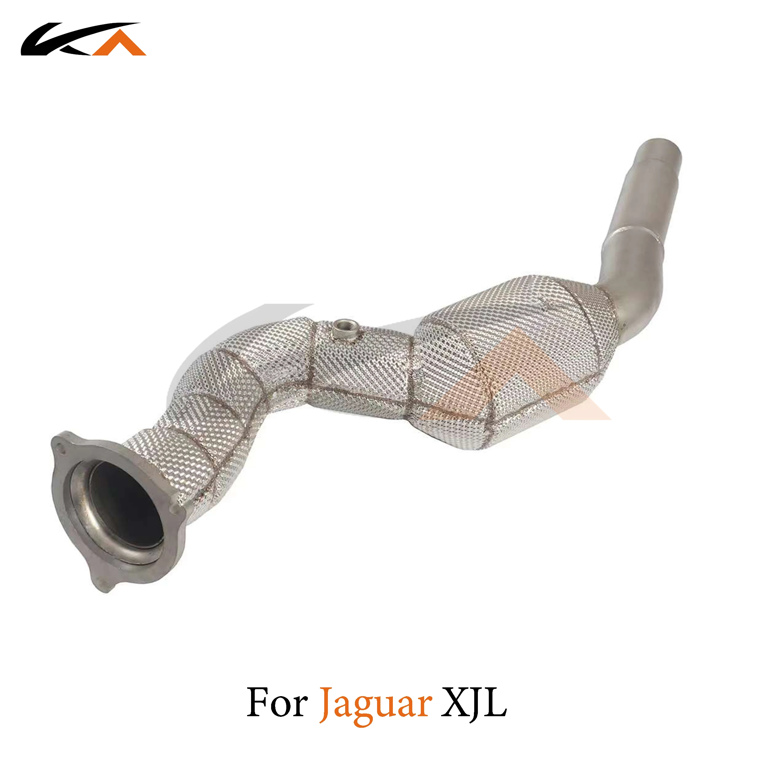 

KA Tuning downpipe exhaust stainless steel headers for Jaguar XJL 2.0t performance auto parts heat shield catalysis