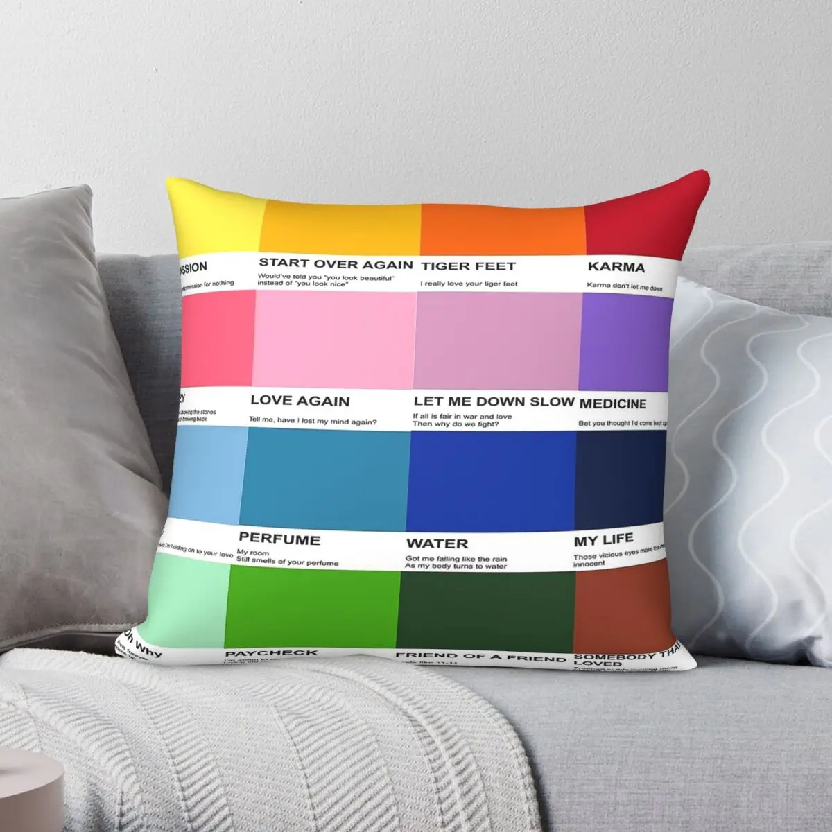 New Hope Club Pantone Colors Pillowcase Polyester Linen Velvet Printed Zip Decorative Pillow Case Room Cushion Cover