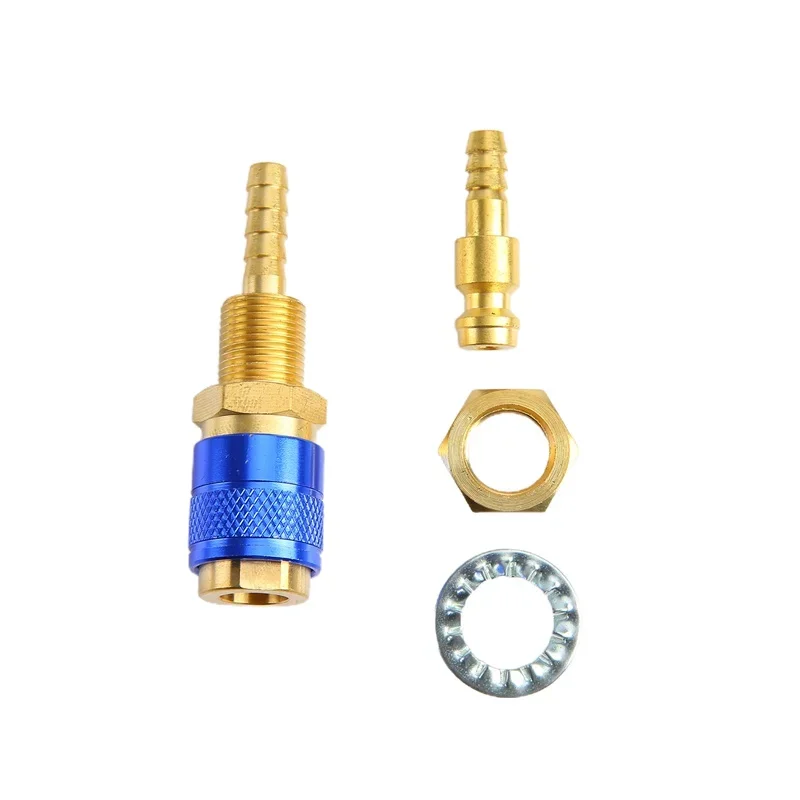 Water Cooled Gas Adapter Quick Connector Fitting For TIG Welding Torch or MIG   Plug M6/M8