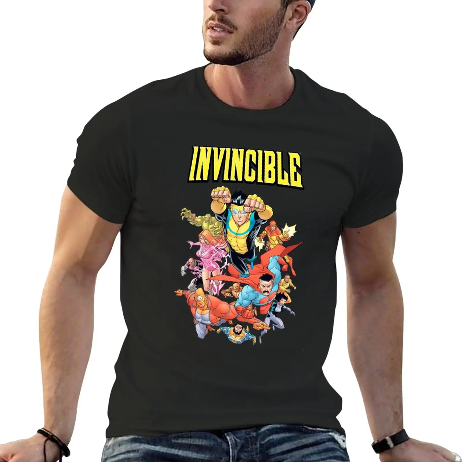 New Invincible T-Shirt graphics t shirt korean fashion Blouse T-shirts for men cotton