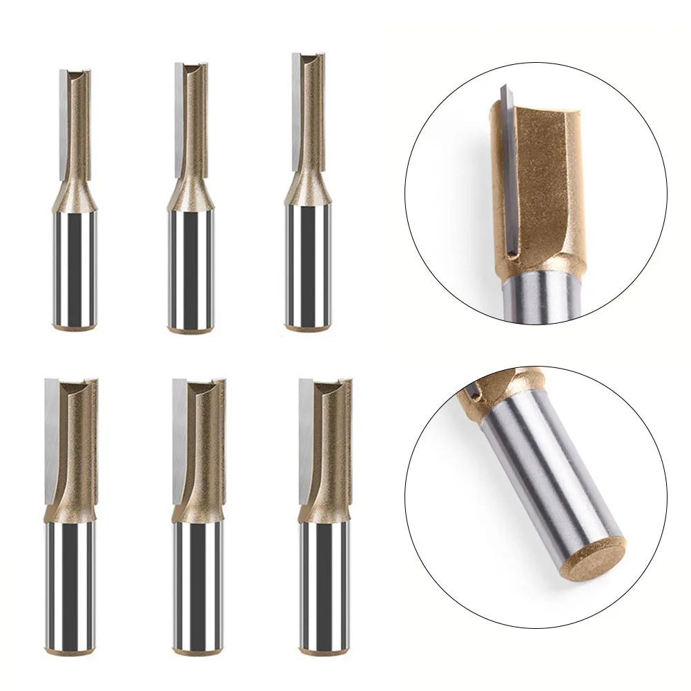 1PC 12.7mm H30mm Straight Bit Two Flutes Router Bit CNC Reverse Carbide Router Milling Cutter Spare Parts Hand Tools Accessories