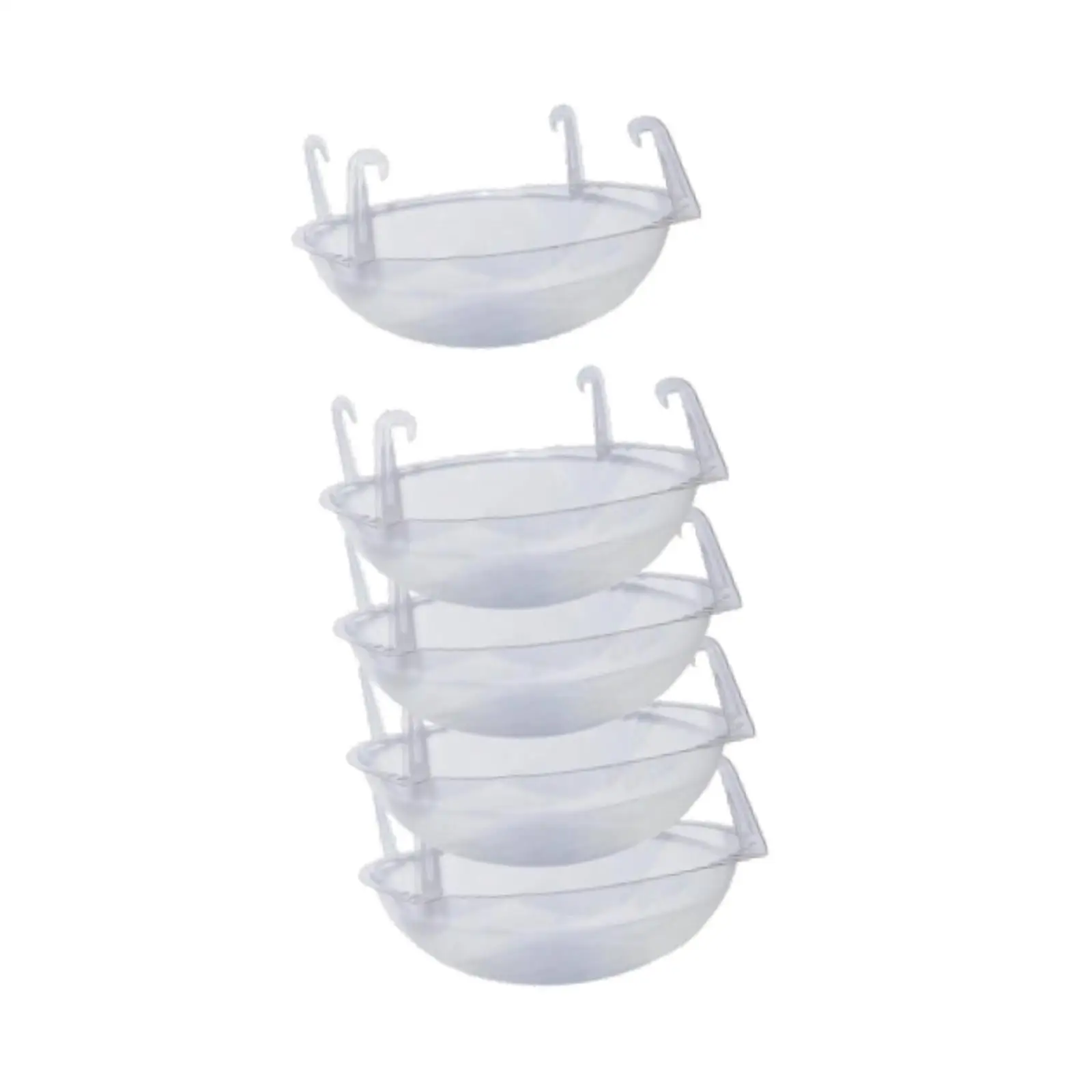Spherical Hanging Plant Holder Clear Drip Pan Flower Saucer Plastic Tray Gardening Tools for Home Balcony Garden