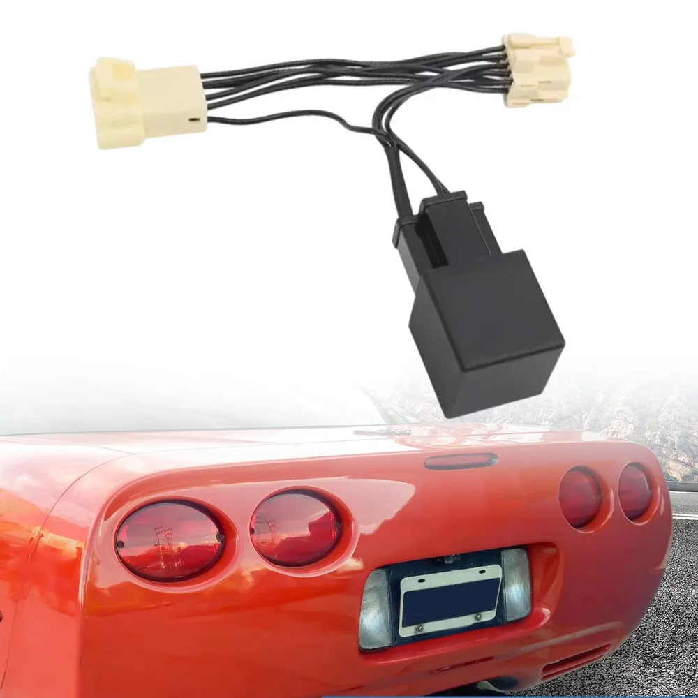 Male Plug 7 Pins C5HFH Tail Light Bypass Flash Harness LED Bypass Flash Harness for Chevrolet Corvette C5 1997-2004 C5HFH