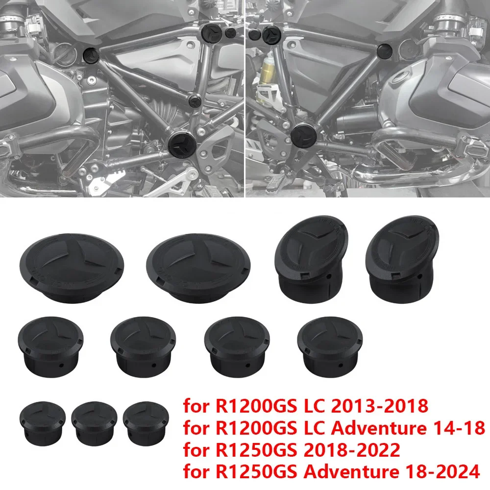 

11 шт., заглушки с отверстиями для рамы мотоцикла, крышка для BMW R1250GS Adventure R 1250 GS R1200GS LC R 1200 GS LC Adventure