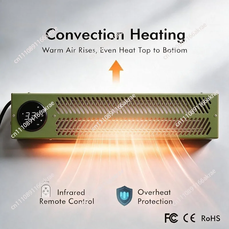 for Pump room intelligent antifreeze heater 110V heater wall mounted convection heater radiator