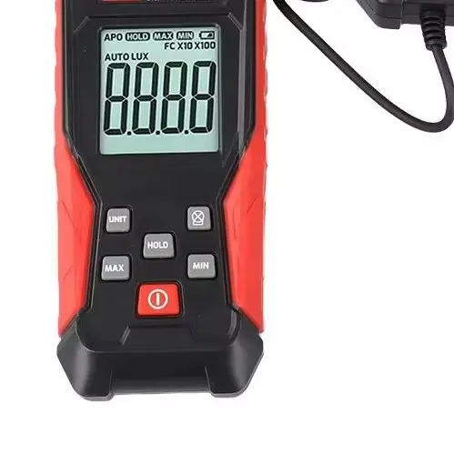 Digital Lux Meter TA630B 0-200000Lux Light Intensity Tester With LCD Display For Industrial Warehouse School For Lighting Measur