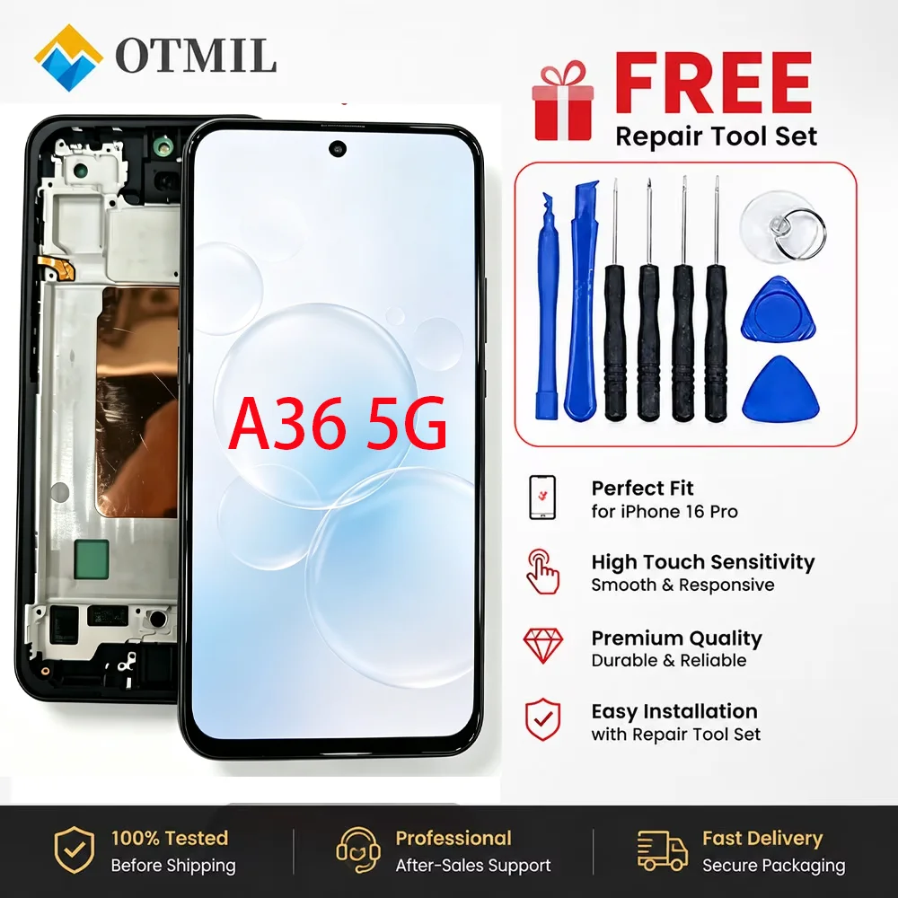 6.7'' For Samsung A36 5G LCD Display Touch Screen Digitizer Assembly For A36 SM-A366E SM-A366B SM-A366U Replacement Part