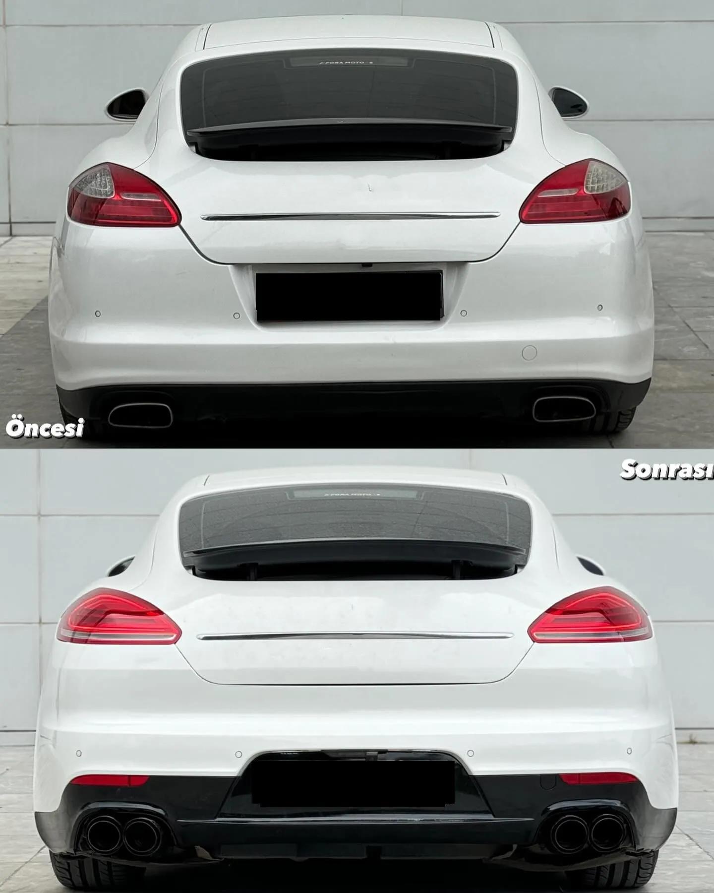 Kit carrozzeria auto Fanale posteriore surround paraurti anteriore posteriore per Porsche Panamera